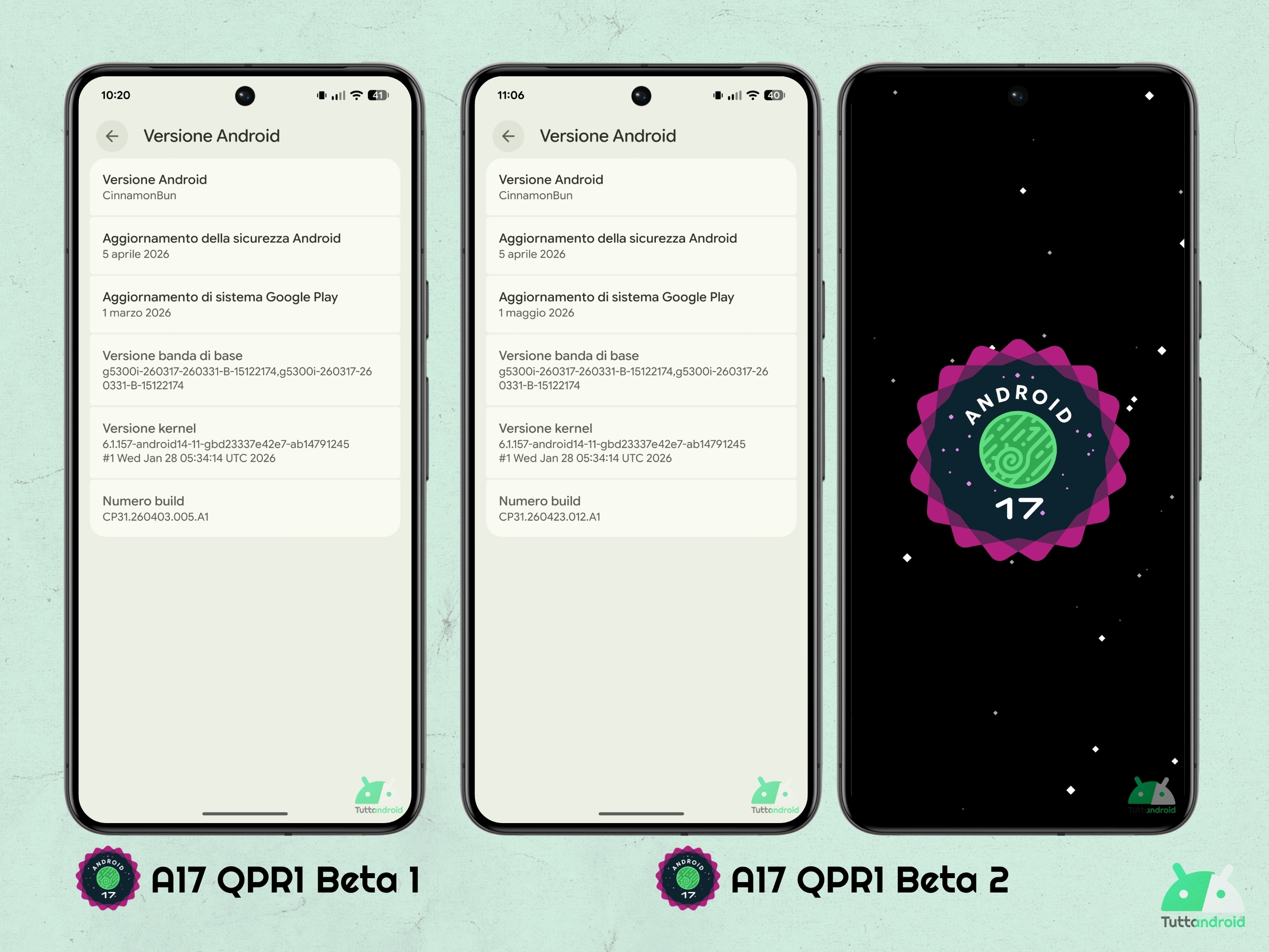 Android 17 QPR1 - Beta 2 - Aggiornamento di sistema Google Play