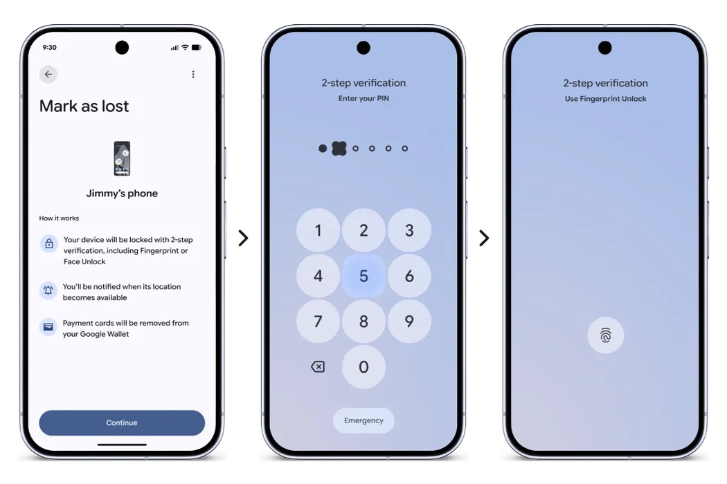 Android - Sicurezza e privacy - maggio 2026 - Contrassegna come smarrito