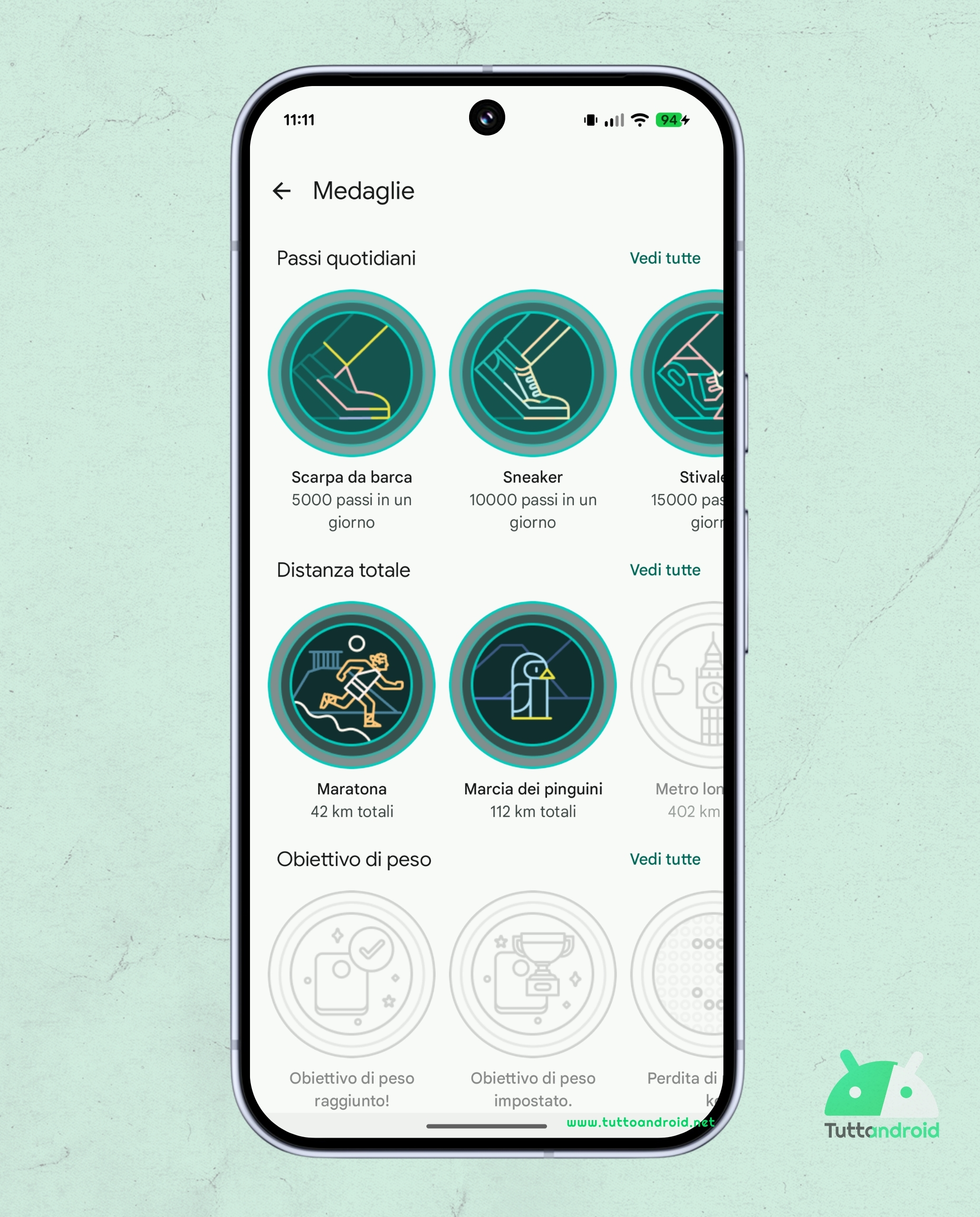 App Fitbit v4.68.1 - Medaglie