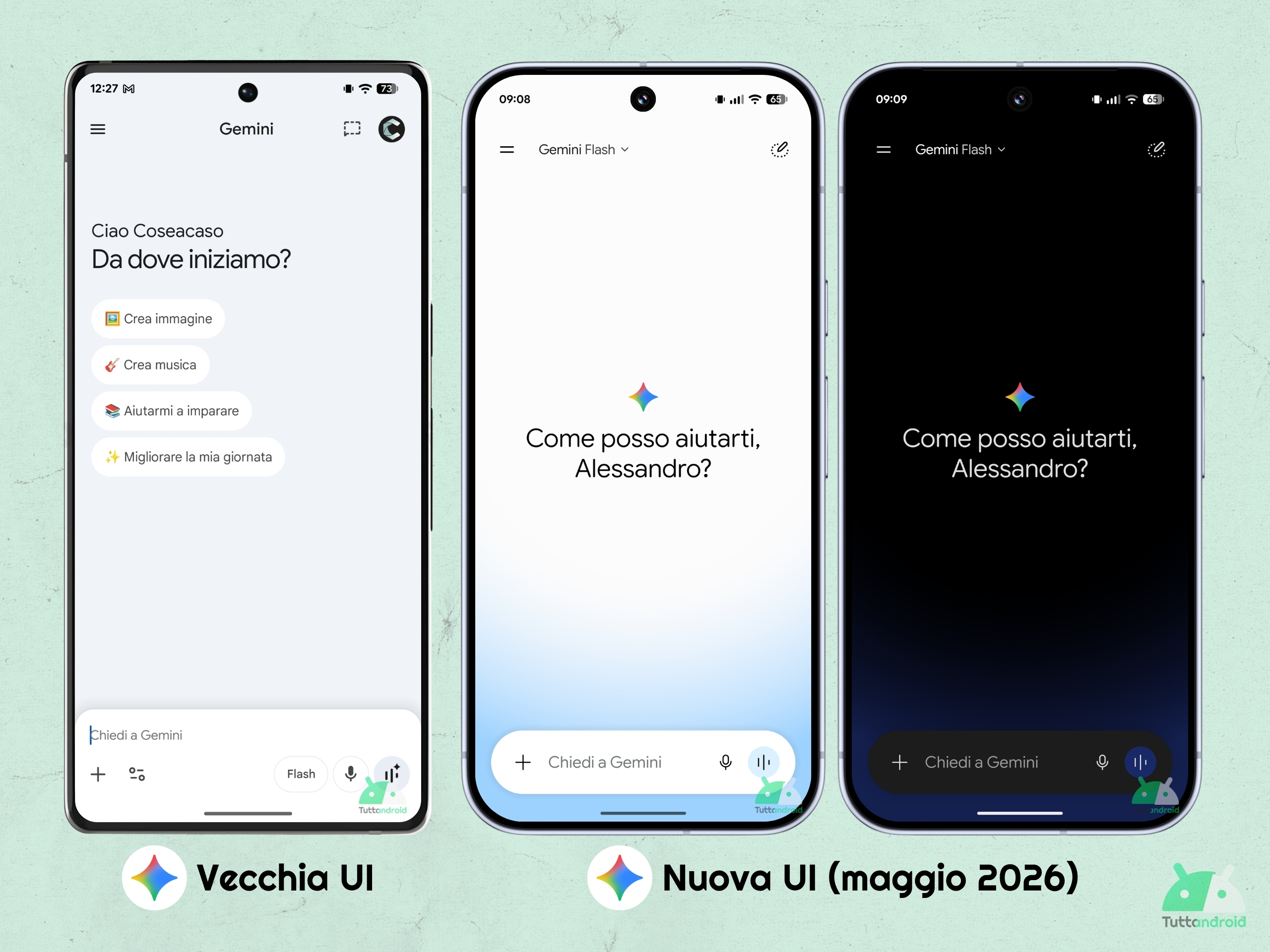 App Gemini - nuova UI maggio 2026