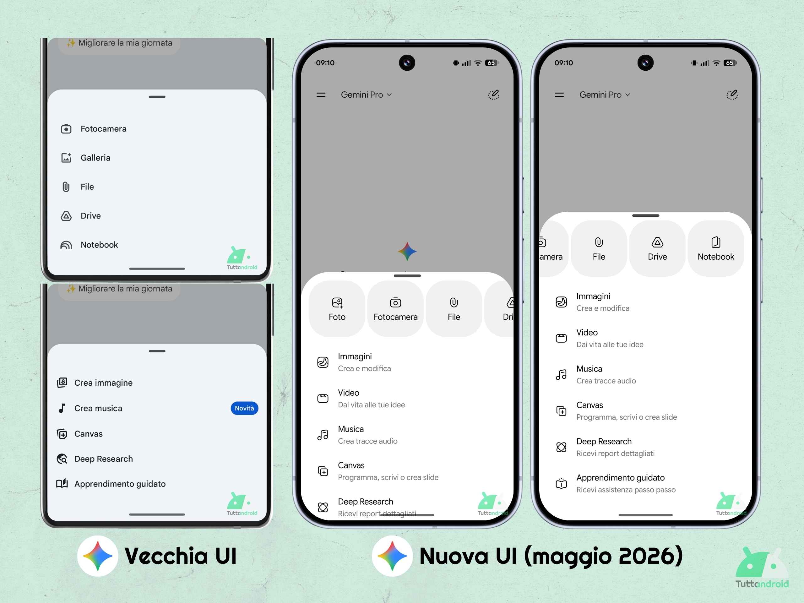 App Gemini - nuova UI maggio 2026