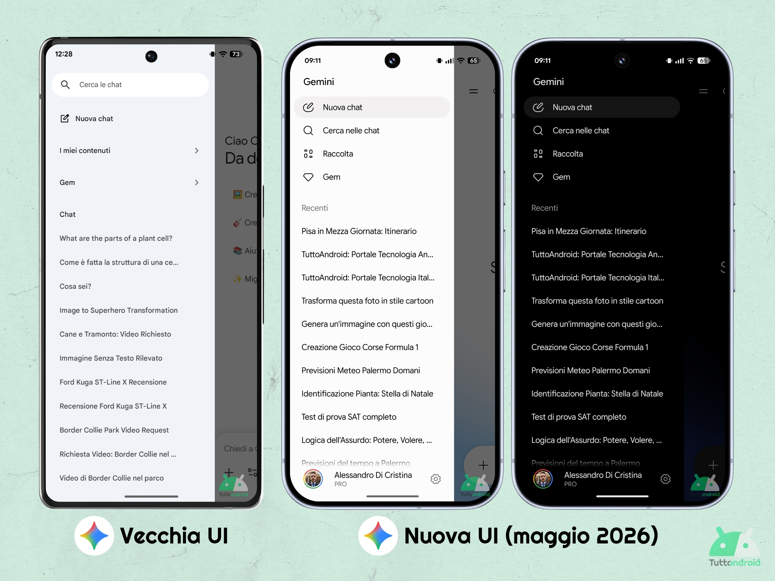 App Gemini - nuova UI maggio 2026