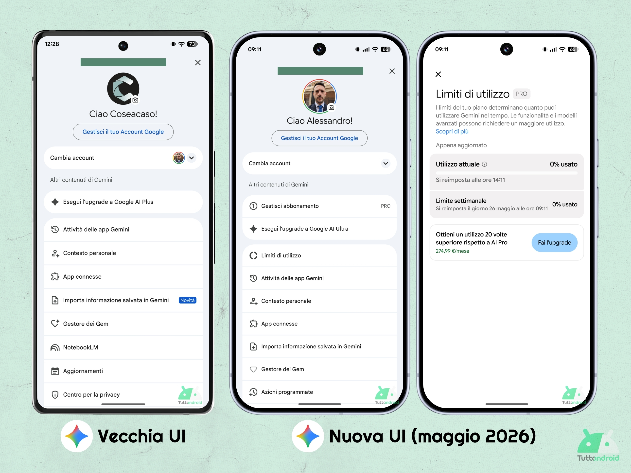 App Gemini - nuova UI maggio 2026