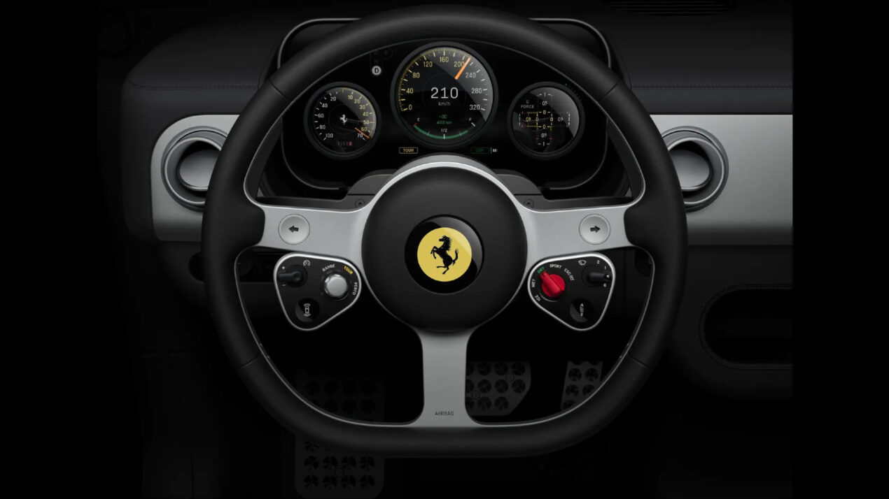 Il cruscotto OLED della Ferrari Luce utilizza la tecnologia dei display di Samsung Galaxy