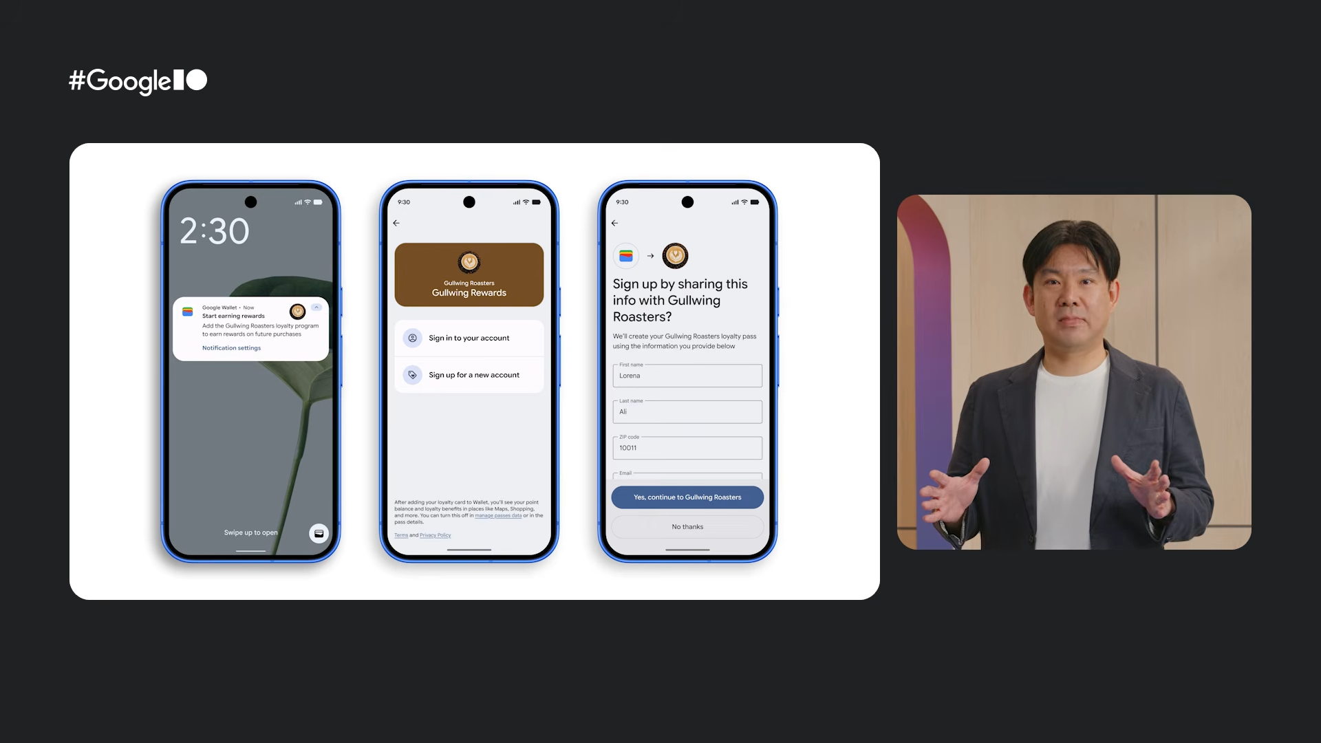 Google IO 2026 - Google Wallet - Iscrizione programmi fedeltà in negozio