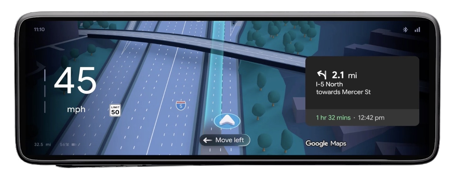 Google Maps indicatore di corsia in tempo reale-1