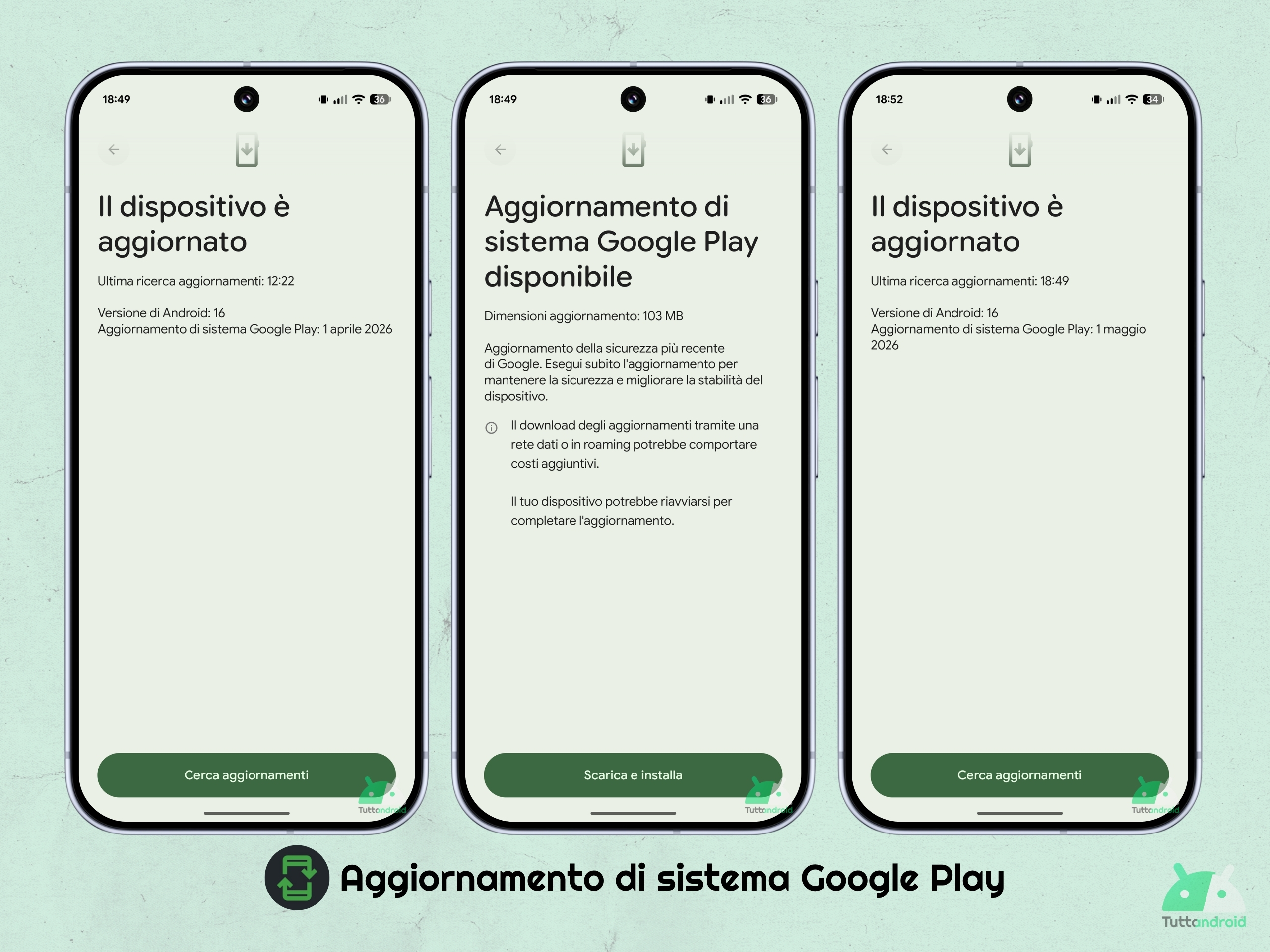 Google Pixel 10 Pro XL - Aggiornamento di sistema Google Play - 1 maggio 2026
