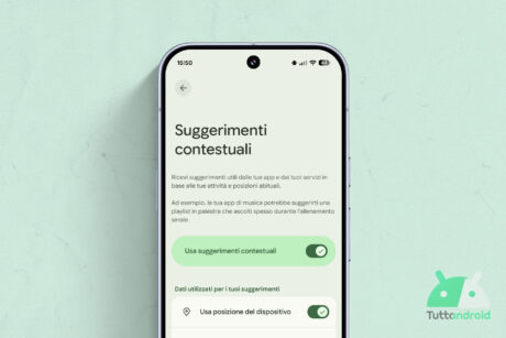 Google Play Services - Suggerimenti contestuali - visual hero