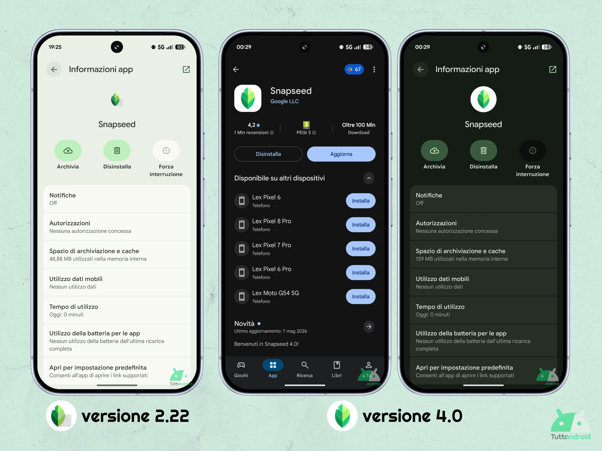 Google Snapseed v4.0 - Aggiornamento