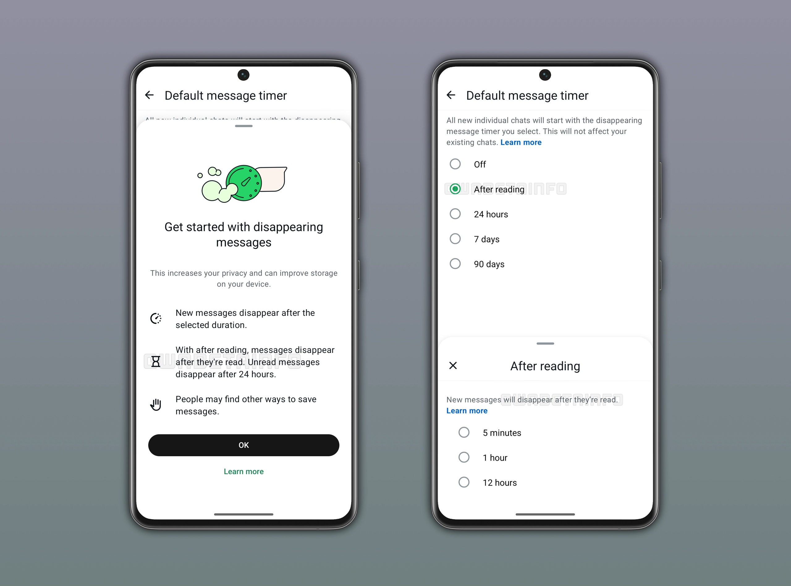 WhatsApp Beta v2.26.19.11 - Messaggi effimeri potenziati WBI