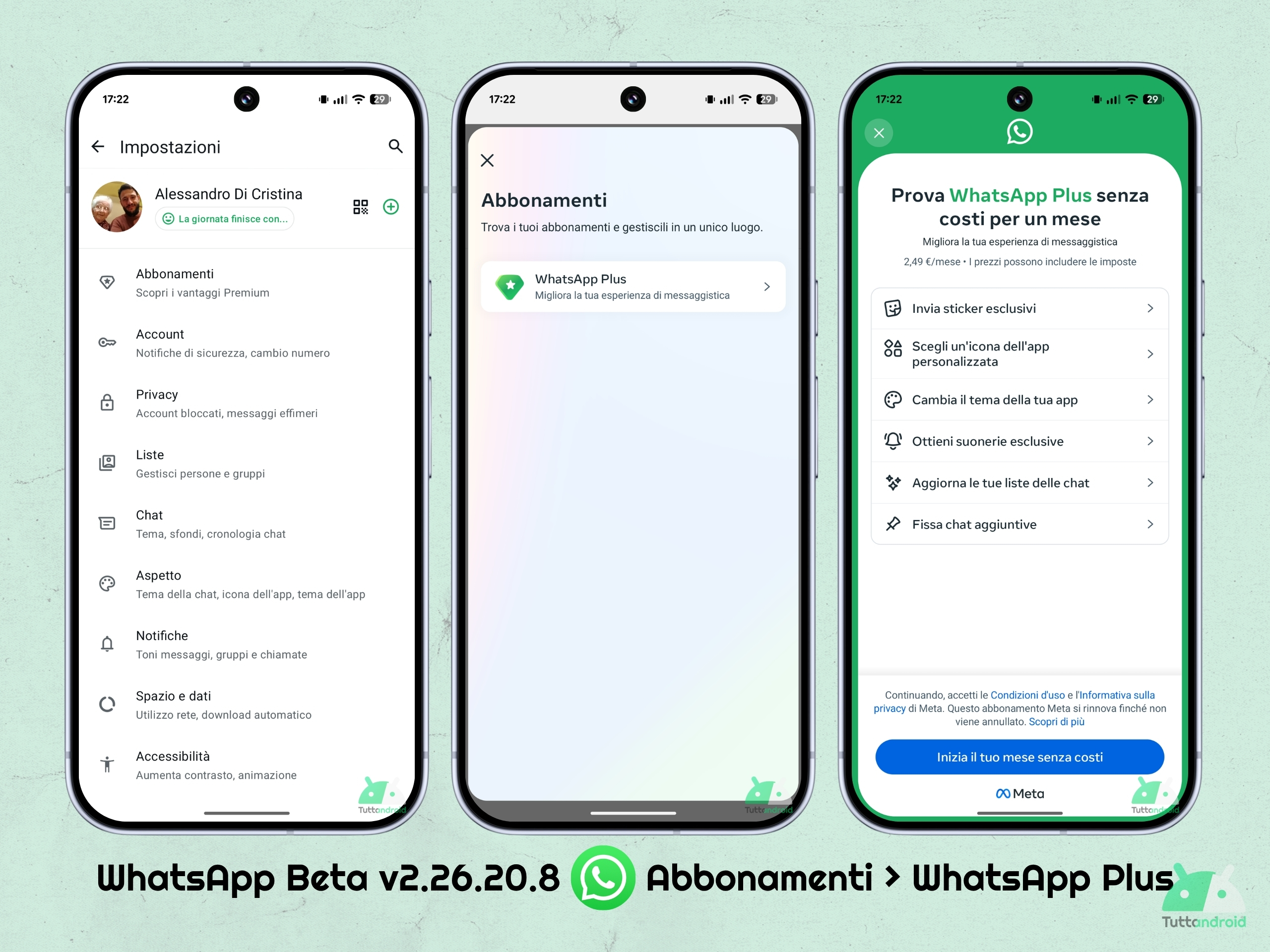 WhatsApp Beta v2.26.20.8 - Abbonamenti - WhatsApp Plus