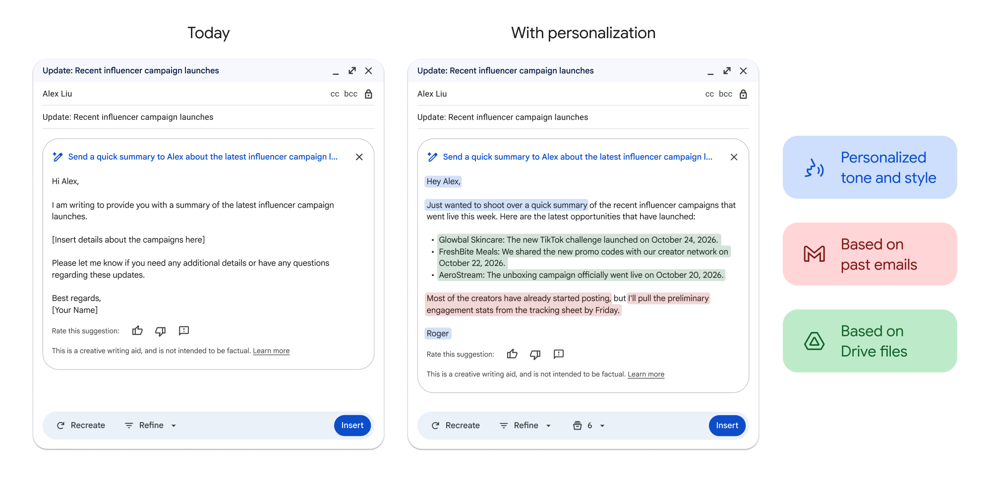 Workspace Update - Gmail - Aiutami a scrivere - maggio 2026