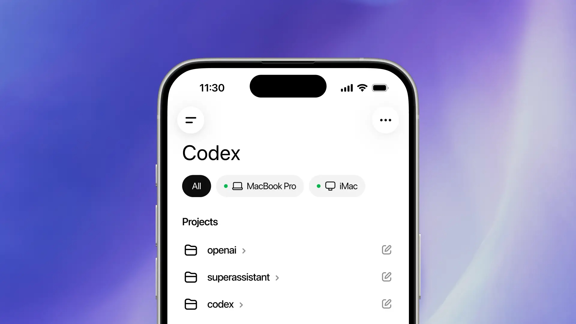 codex mobile openai