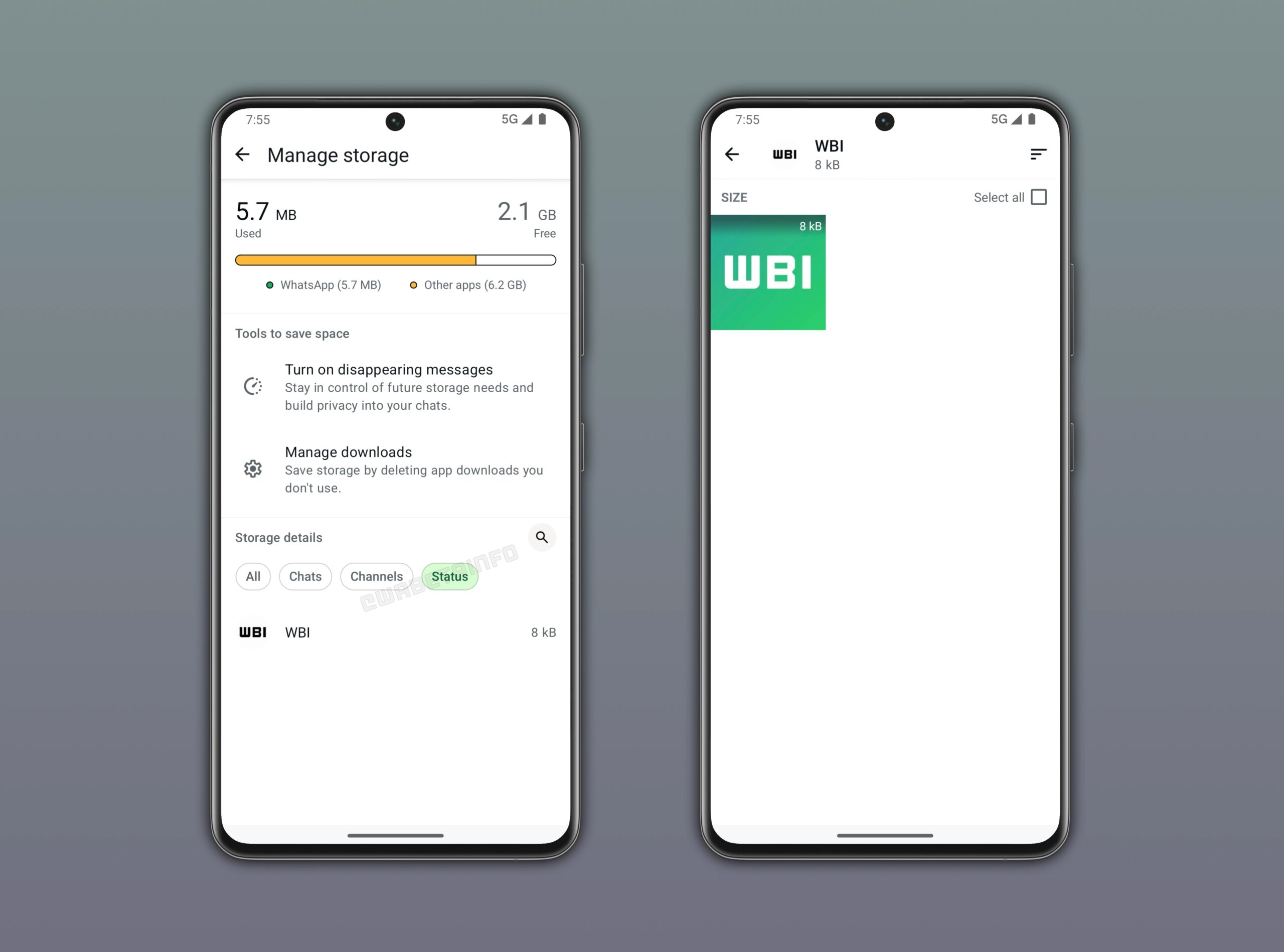 whatsapp archiviazione stati