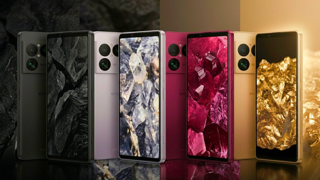 Le colorazioni e il design di Sony Xperia 1 VIII si mostrano in alcune foto