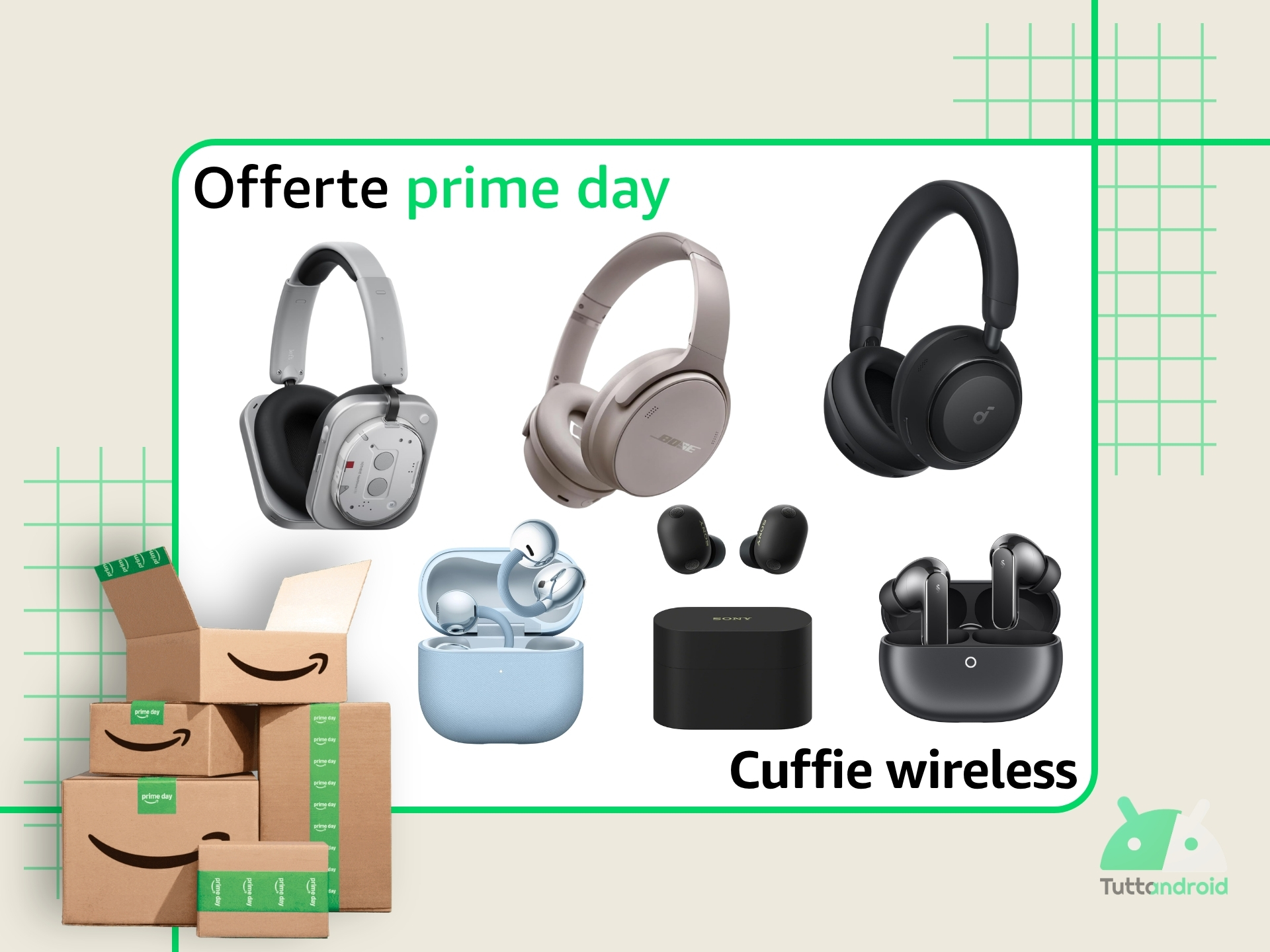 Amazon Prime Day 2026 - Selezione cuffie wireless