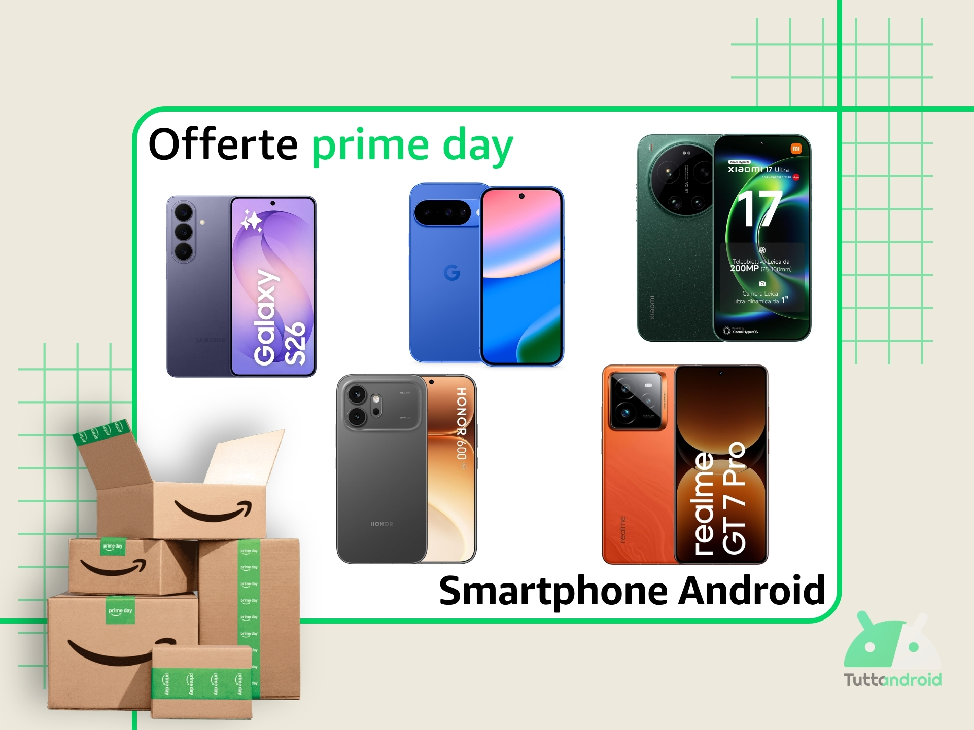 Amazon Prime Day 2026 - Selezione smartphone