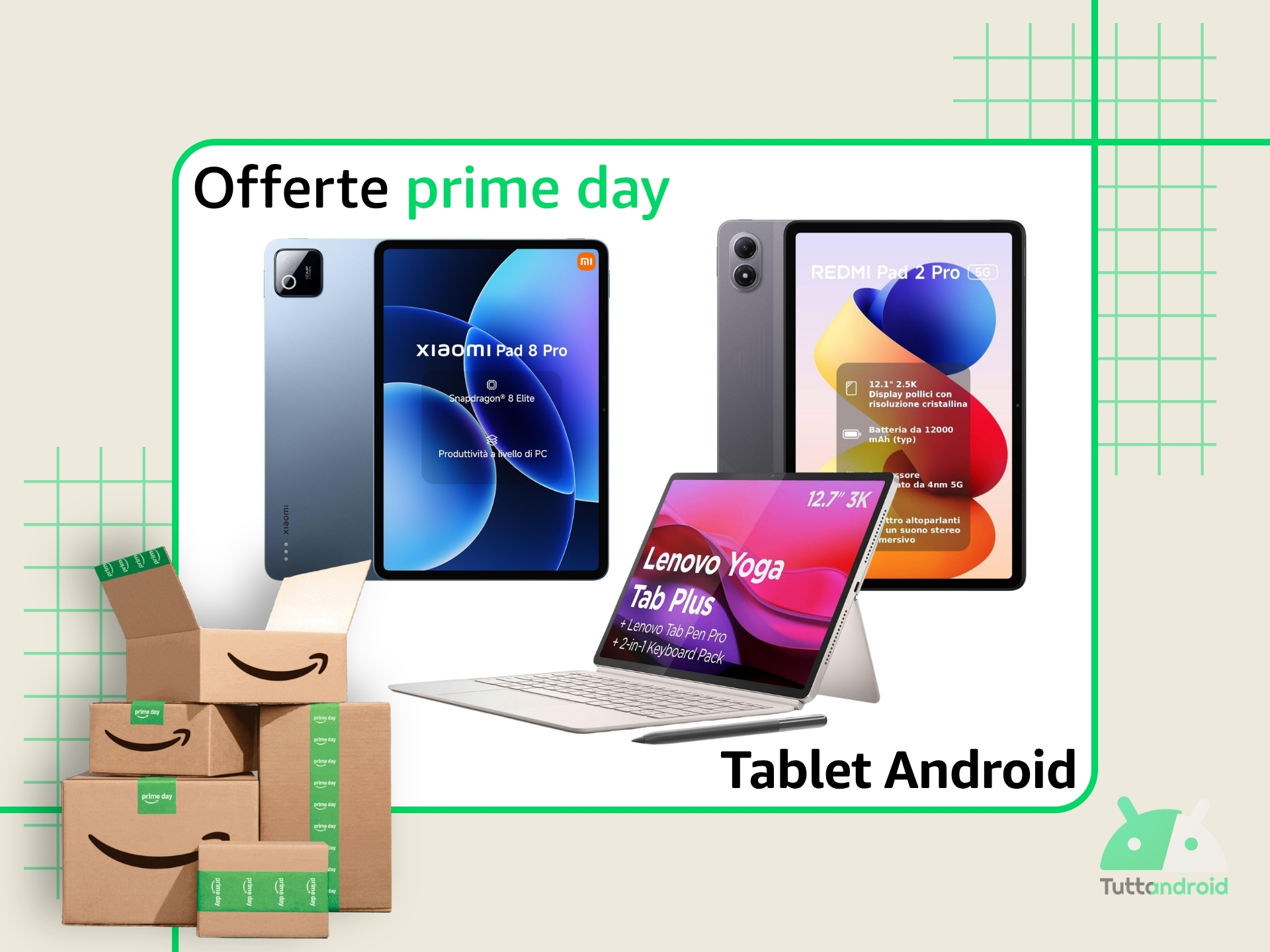 Amazon Prime Day 2026 - Selezione tablet