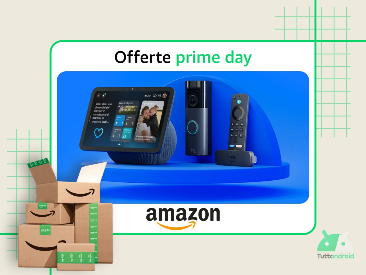 La gamma di dispositivi Amazon in offerta col Prime Day: Echo, Fire TV, Kindle e non solo