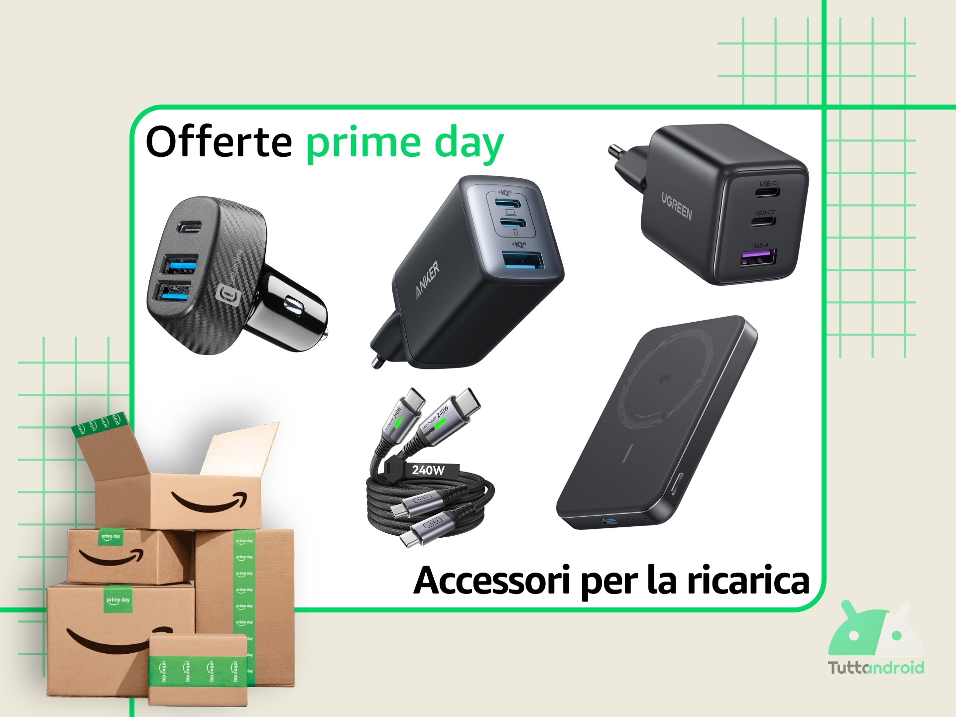 Amazon Prime Day 2026   Selezione accessori per la ricarica 