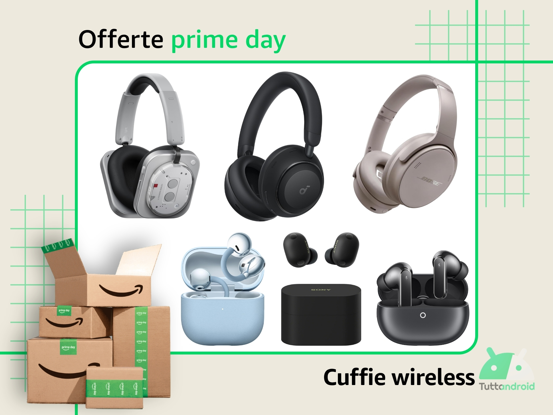 offerte cuffie wireless Amazon Prime Day 2026
