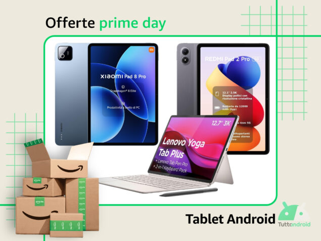offerte tablet Android Amazon Prime Day 2026