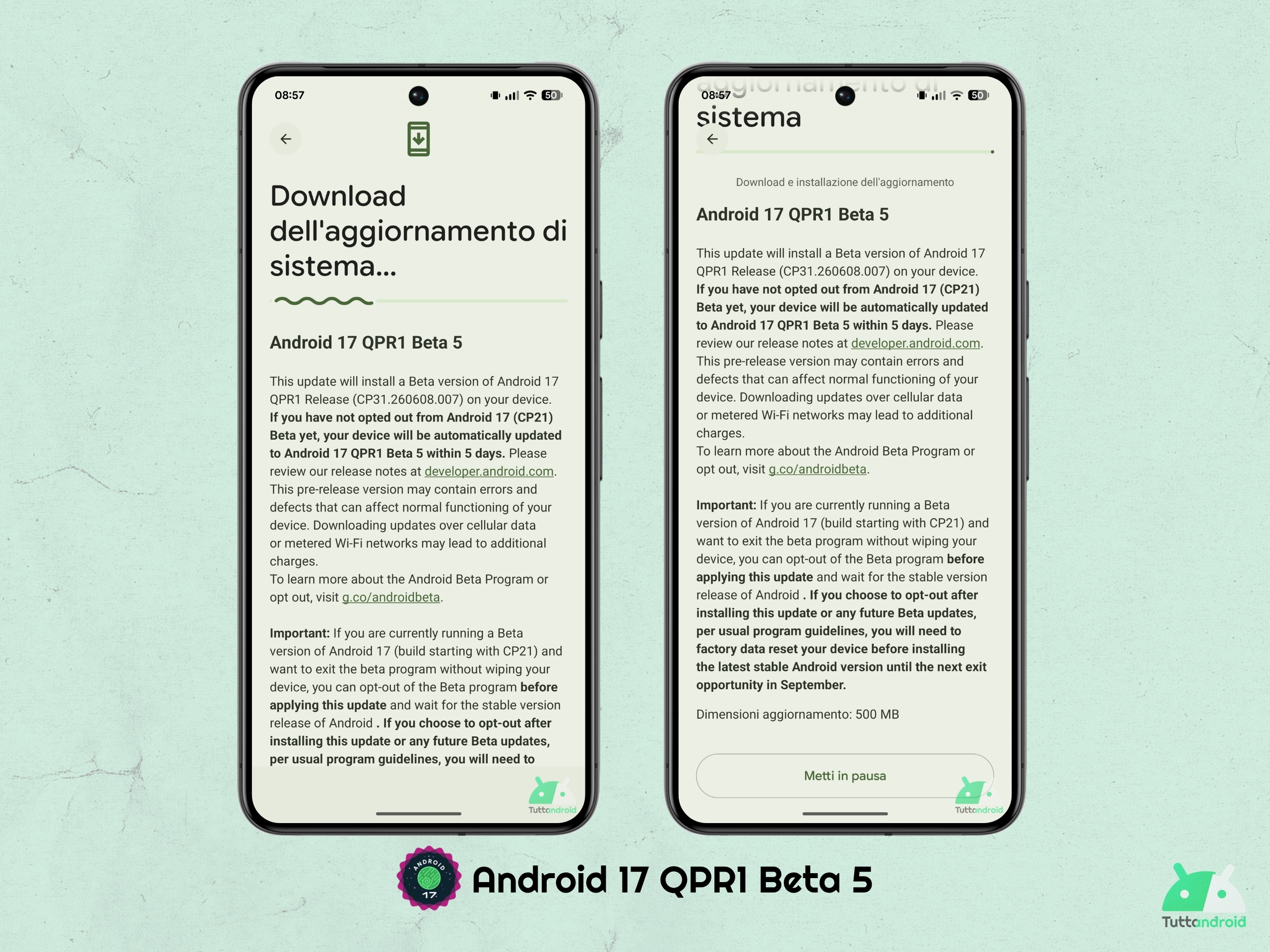 Android 17 QPR1 - Beta 5 - Google Pixel 8 Pro