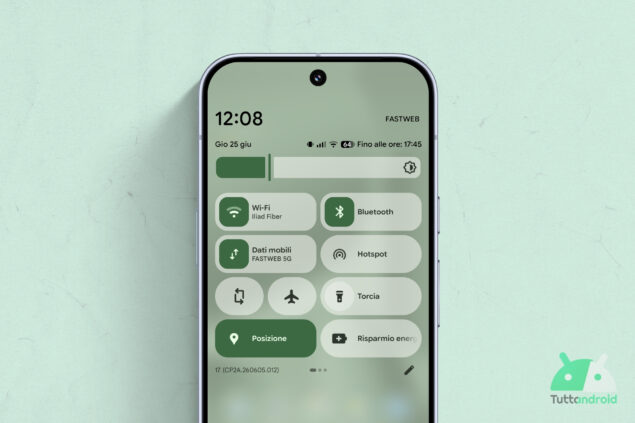 Android 17 - Quick Settings visual Hero