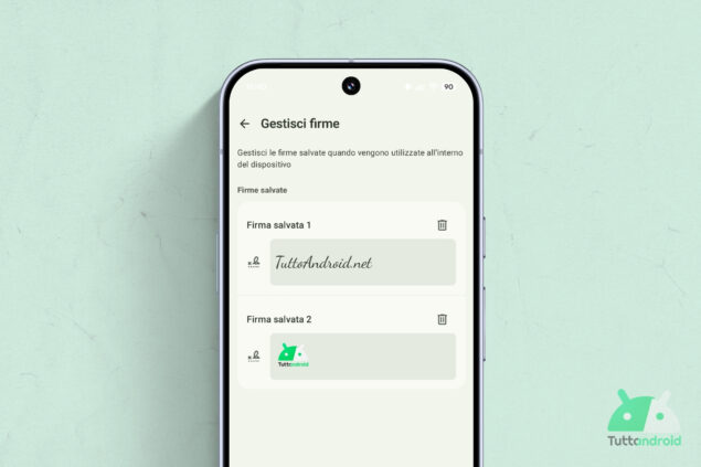 Android - Google - App di sistema Firma - visual Hero