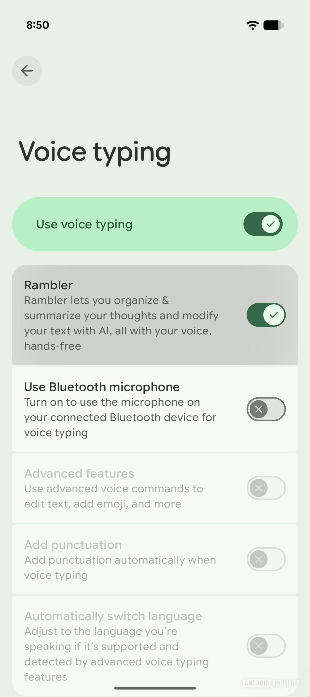 Gboard v17.5.6.917159154 beta - indizi arrivo Rambler di Gemini Intelligence