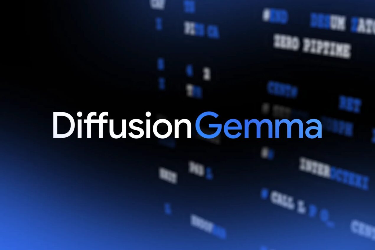 DiffusionGemma è il nuovo modello open source di Google per generare testo in tempo reale