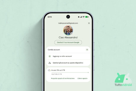 Google Drive - Selettore account Google Hero