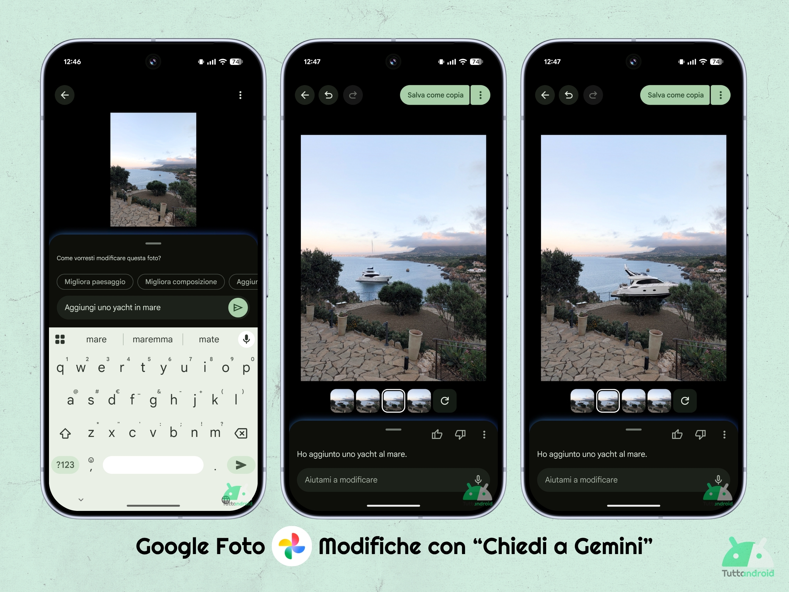 Google Foto - Pixel Drop Giugno 2026 - Modifiche con Chiedi a Gemini