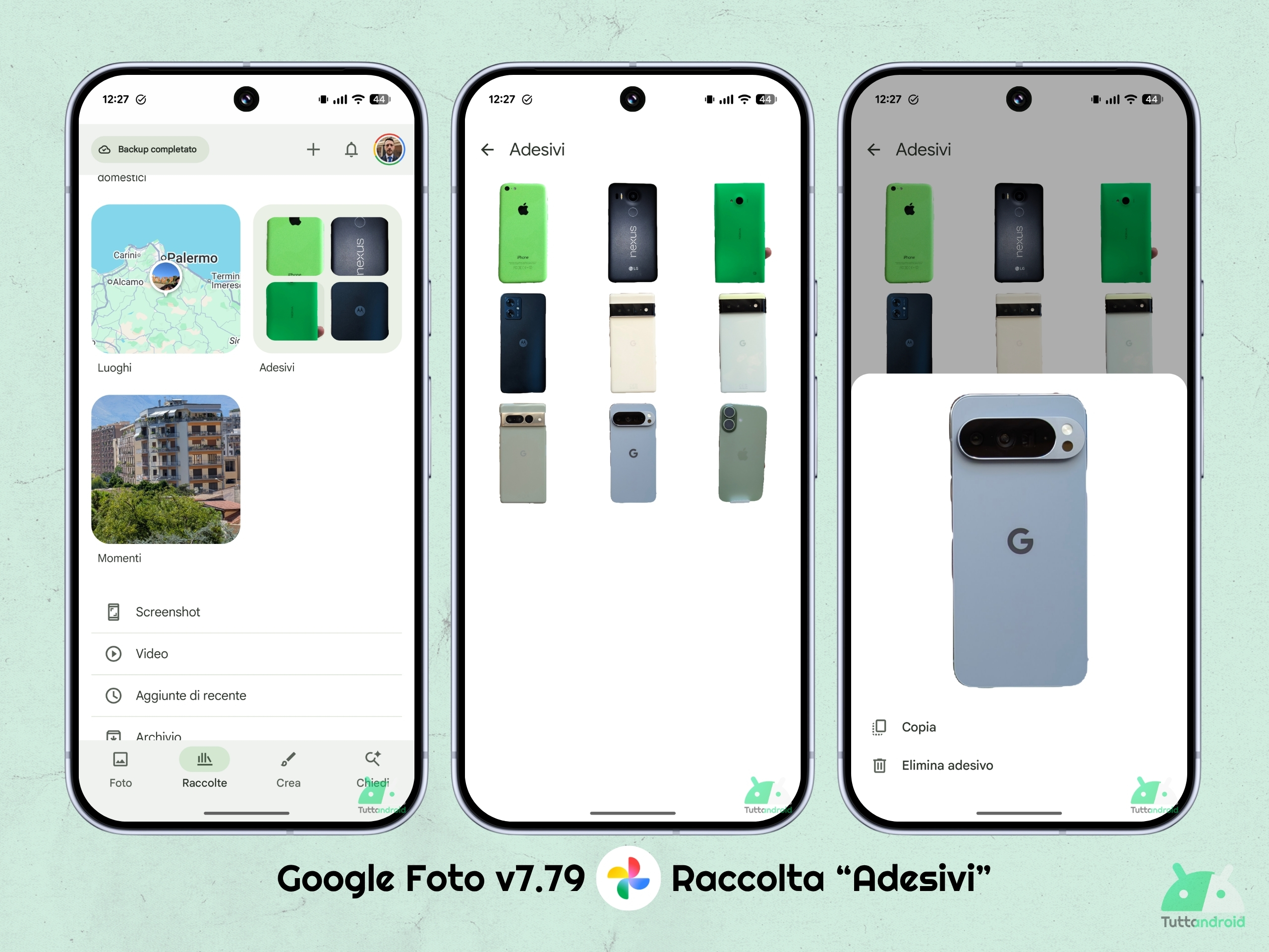 Google Foto v7.79 - Nuova raccolta Adesivi
