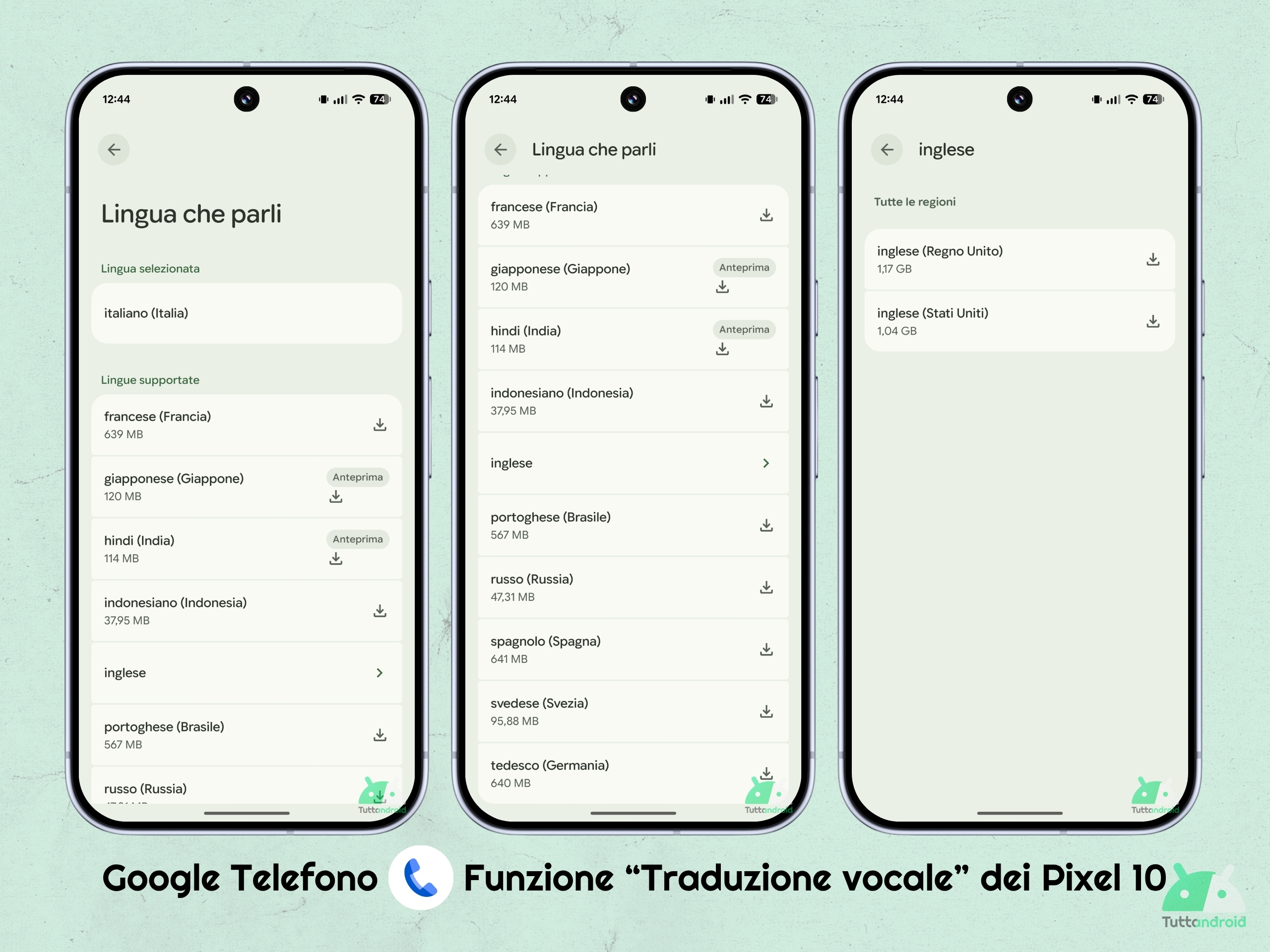 Google Telefono - Pixel 10 - Funzione traduzione vocale