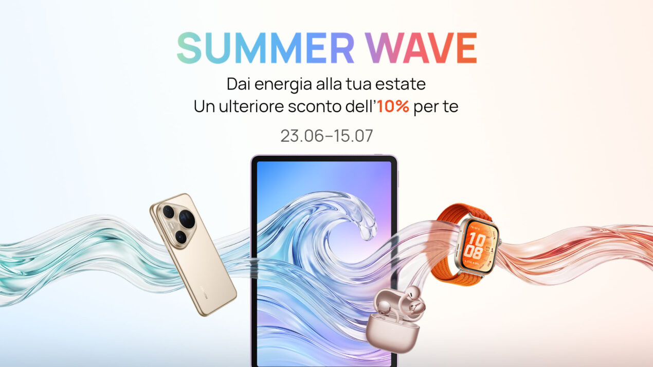 L'estate è arrivata su Huawei Store con la Summer Wave, tra offerte, coupon e regali