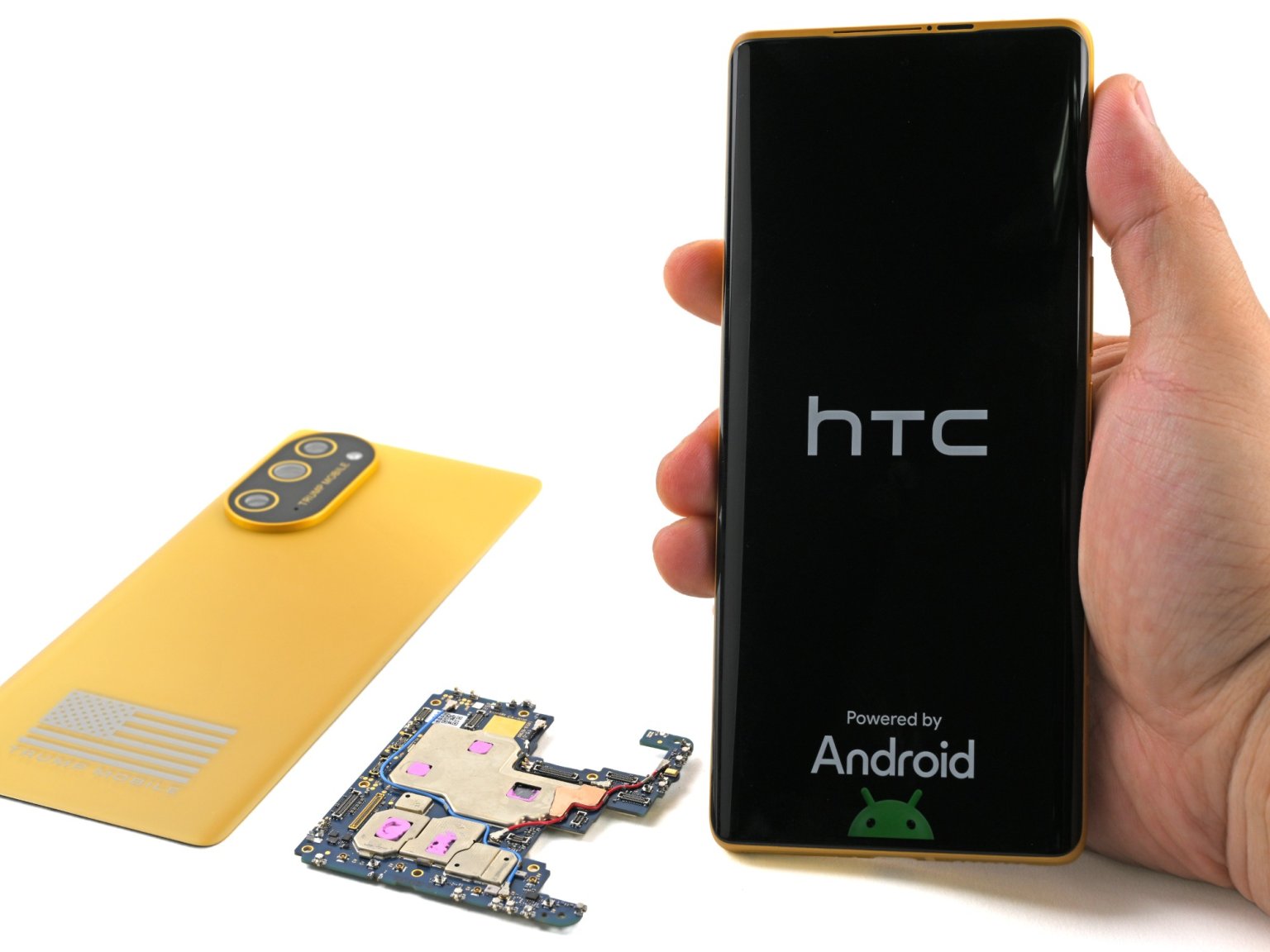 Trump Mobile T1 Phone con la scheda madre di HTC U24 Pro