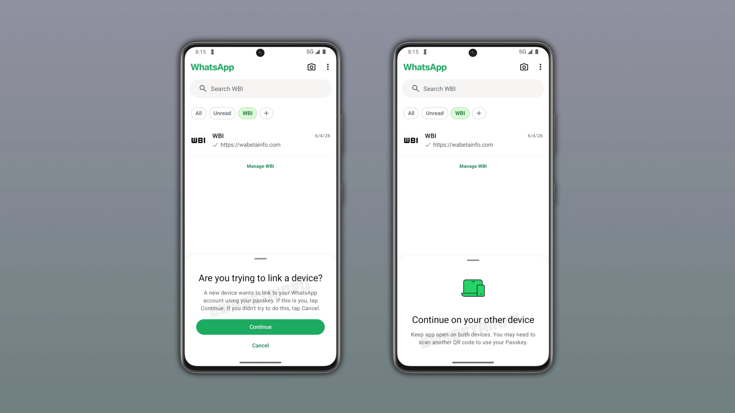 WhatsApp dispositivi collegati passkey leak