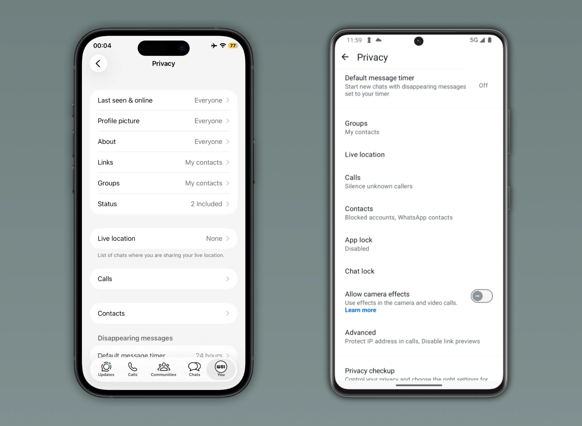 WhatsApp Beta v2.26.24.4 - Addio impostazioni privacy Avatar Stickers