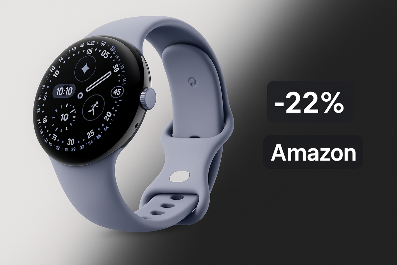 Google Pixel Watch 4 da 45 mm crolla sotto i 350€ su Amazon: mai così conveniente