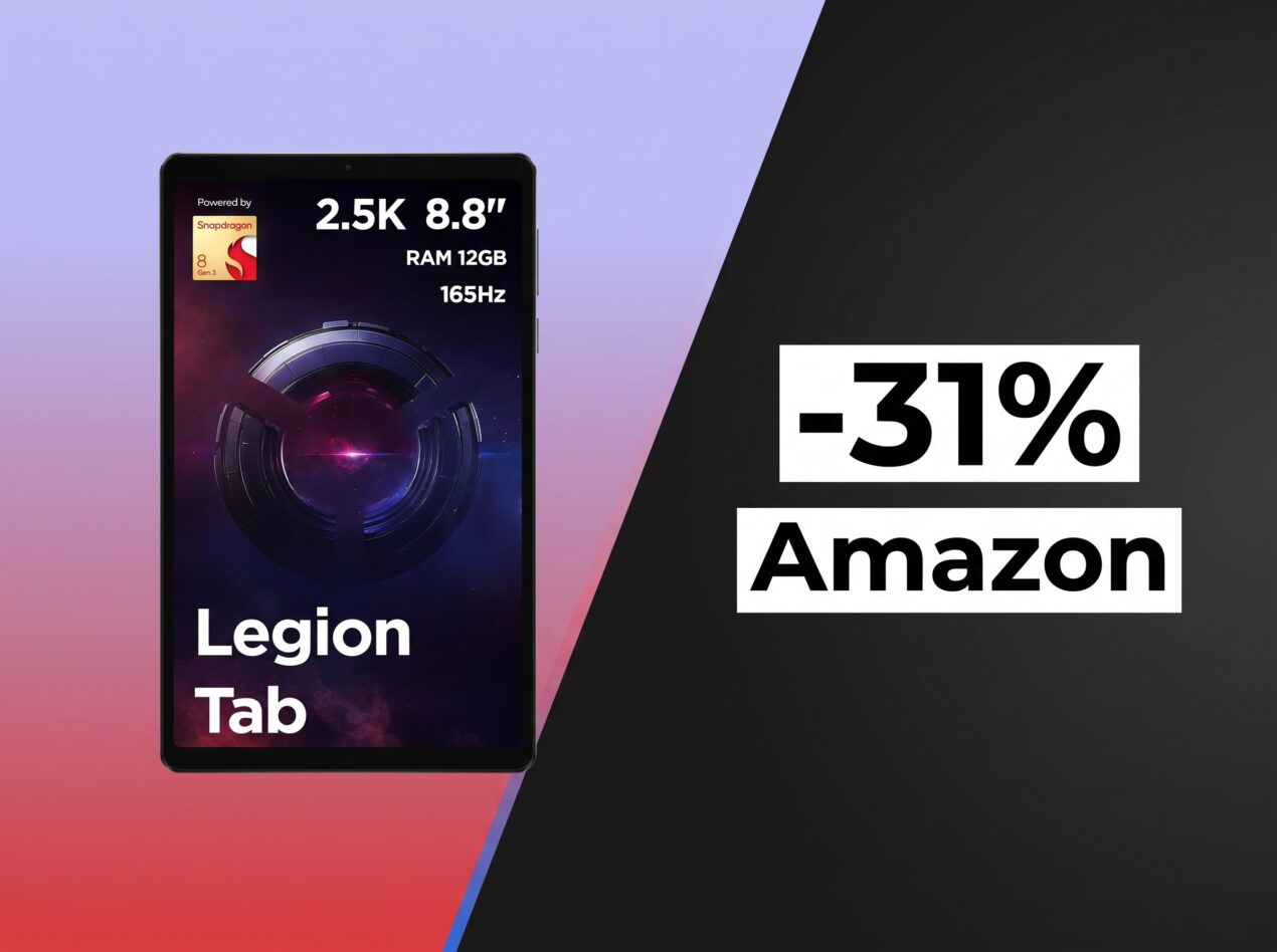 Lenovo Legion Tab Gen 3 crolla a 449€ su Amazon: mai stato così economico