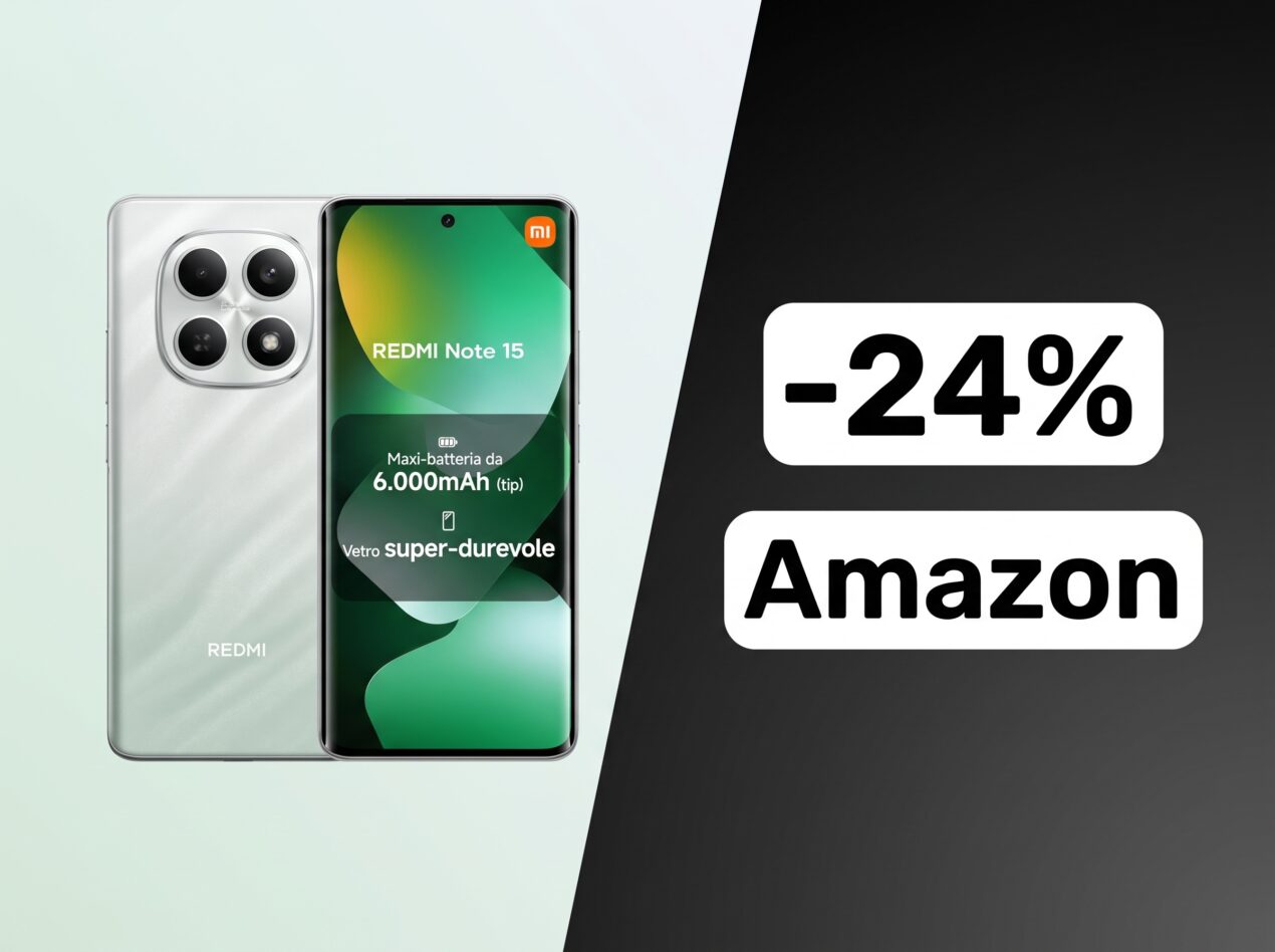 Redmi Note 15 crolla sotto i 190€ su Amazon: AMOLED 120Hz, 108 MP e 6000 mAh mai così convenienti
