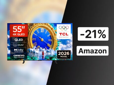 Doppio televisore TCL al minimo storico: il QLED 4K o Mini-LED da 55 e 65″ in offerta su Amazon