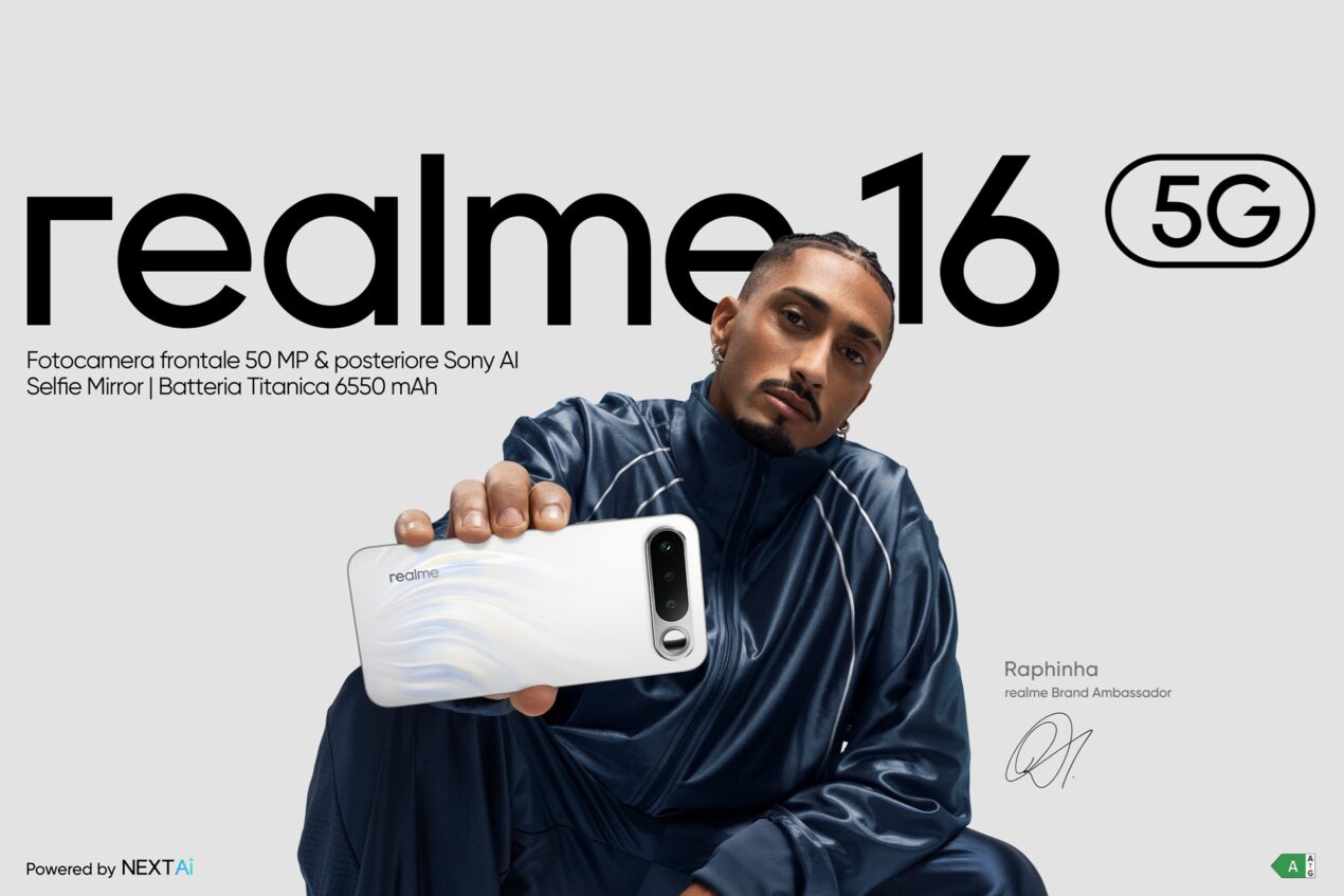 È ufficiale in Italia realme16 5G, l'AI Portrait Master con batteria da 6.550 mAh