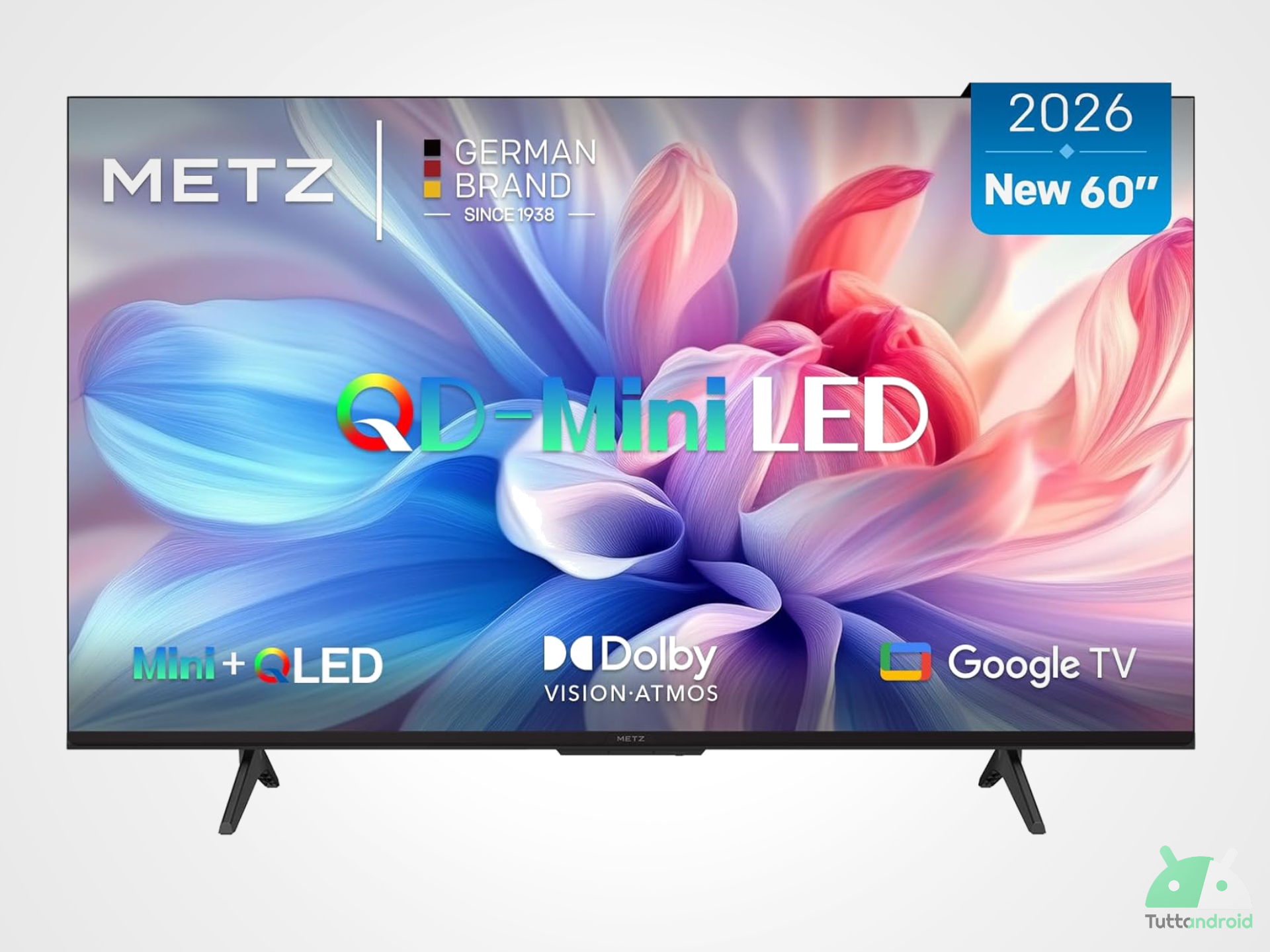 Minimo storico assoluto su Amazon: la Google TV Metz da 60″ QD-MiniLED scende a 454€