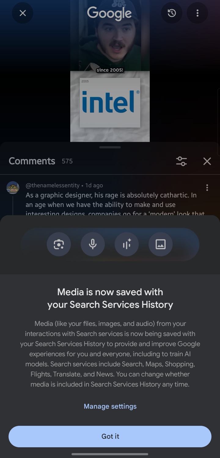 ricerca google salvataggio contenuti multimediali