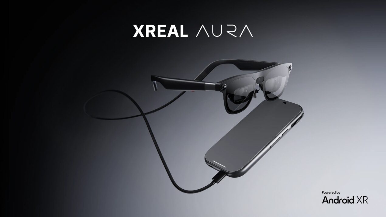 Xreal presenta ufficialmente gli occhiali Aura con Android XR, ma il prezzo resta un mistero