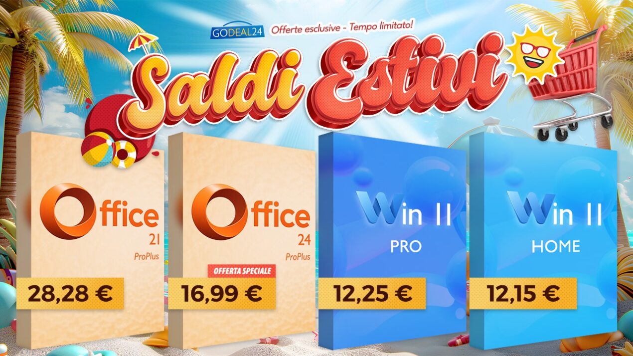 Windows e Office a prezzi imbattibili con i Saldi Estivi di Godeal24