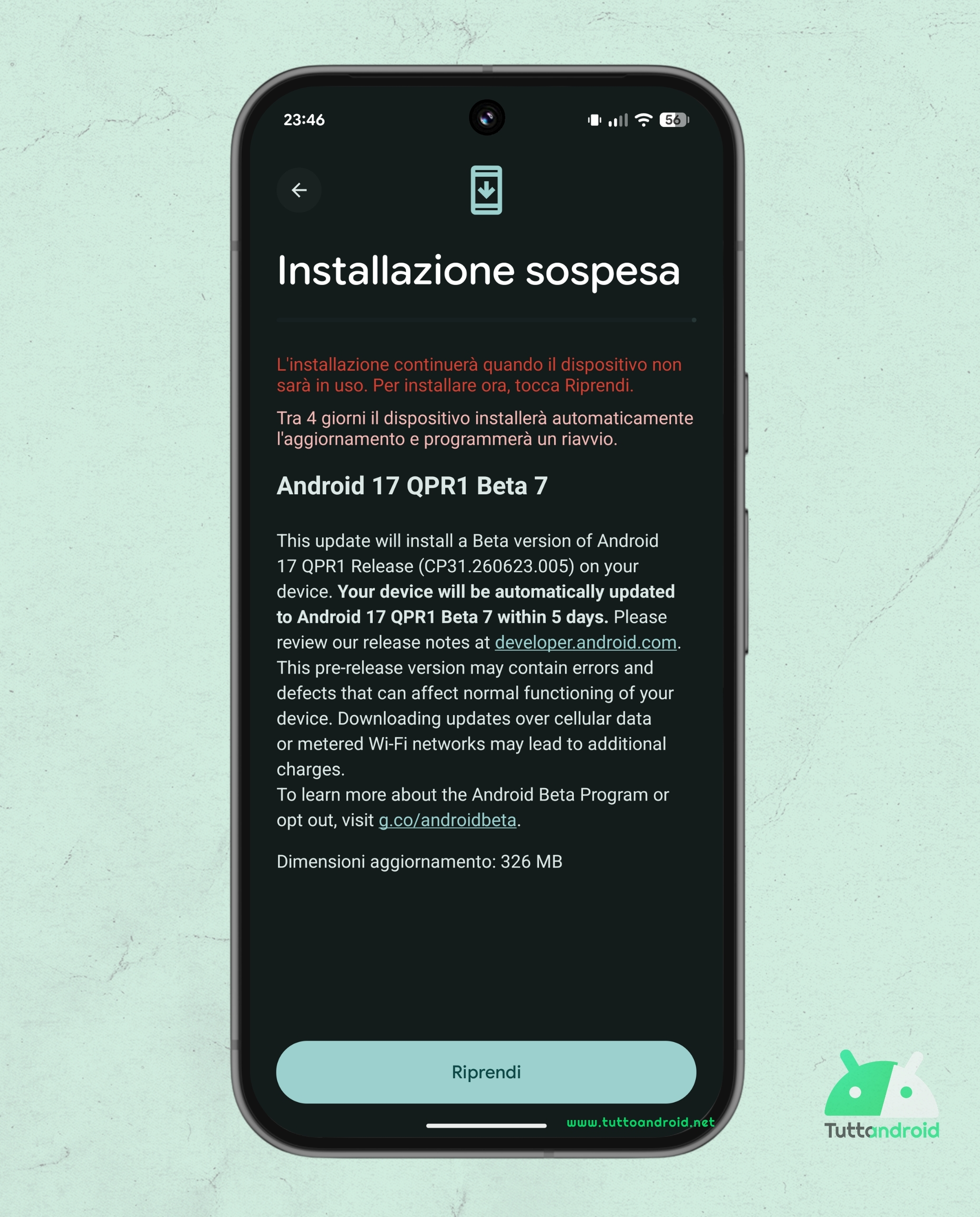 Android 17 QPR1 - Beta 7 - Google Pixel 9 Pro XL