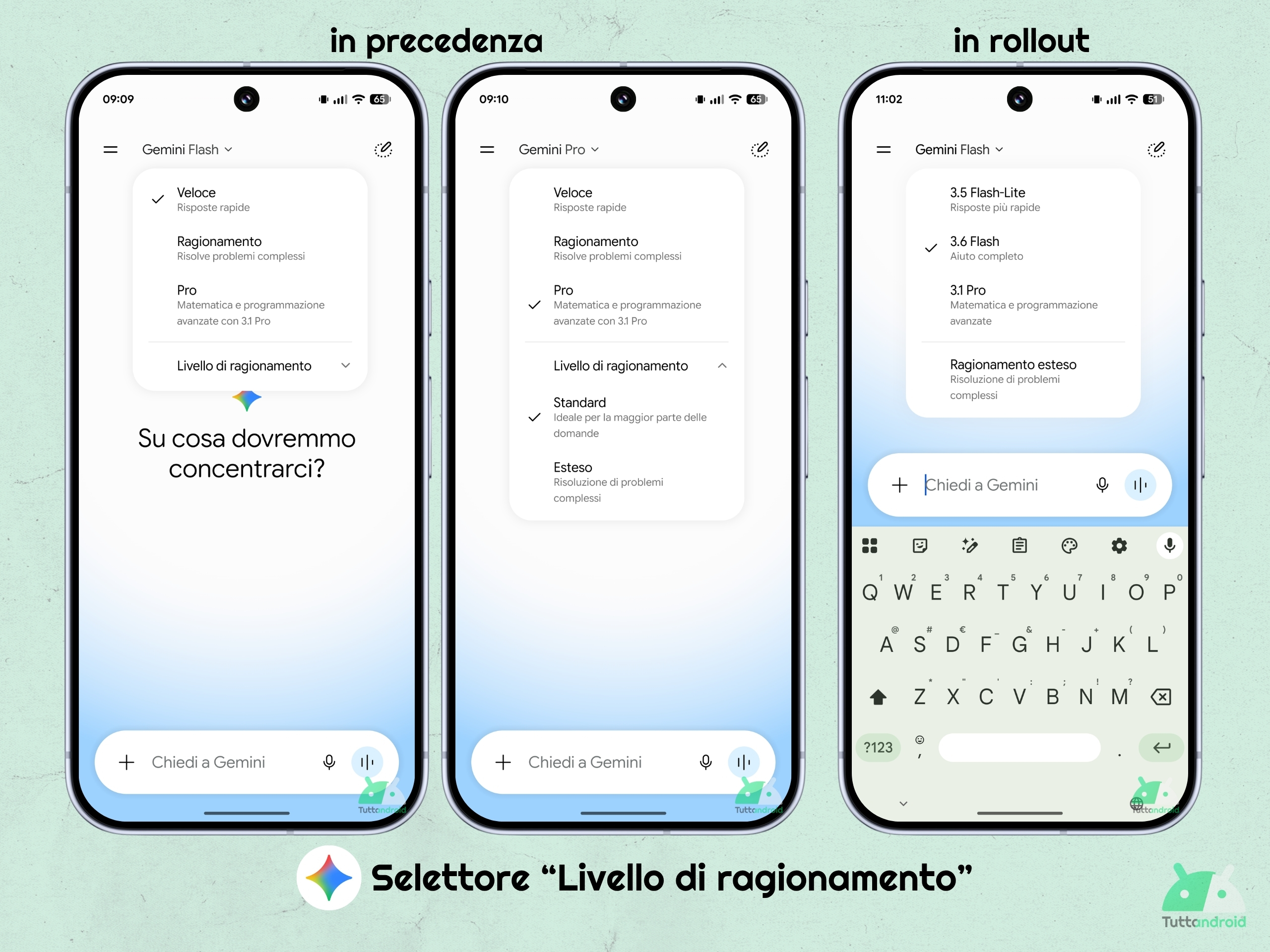App Google v17.44.12 beta - Gemini - Ragionamento esteso